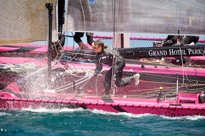 Ladycat - Fourth stop of the Vulcain Trophy 2011 on the D35 catamaran with the Sogeti Cup (Photo By Chris Schmid / Eyemage Media, all right reserved). - Vulcain Trophy D35, Sogeti Cup, June 13th 2011 © Chris Schmid/ Eyemage Media (copyright) http://www.eyemage.ch